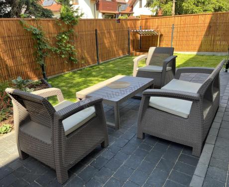 Zestaw ogrodowy Corfu Set Lyon Cappuccino Keter Curver