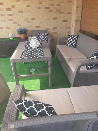 Zestaw ogrodowy Corfu Set Triple Max Curver Cappuccino