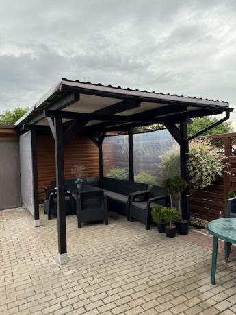 Zestaw ogrodowy dla 10 osób z narożnikiem, stołem podnoszonym i trzema fotelami Relly VII grafitowy