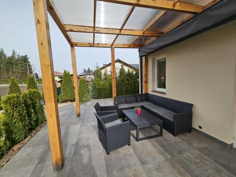 Zestaw ogrodowy dla 8 osób narożnik Nedler VI, stół podnoszony i dwa fotele - grafit