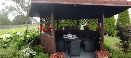 Zestaw ogrodowy dla 8 osób stół + fotele Meblobranie TG8 grafit