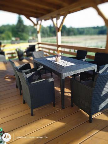 Zestaw ogrodowy dla 8 osób stół + fotele Meblobranie TG8 grafit