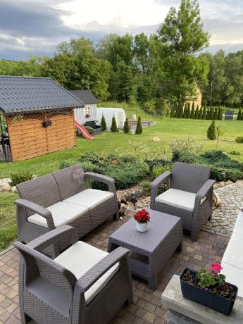 Zestaw ogrodowy Meblobranie CSTM7 Cappuccino