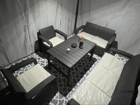 Zestaw ogrodowy Meblobranie CTL7 z podnoszonym stolikiem Brąz