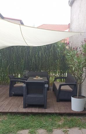 Zestaw ogrodowy Meblobranie CTL7 z podnoszonym stolikiem Brąz