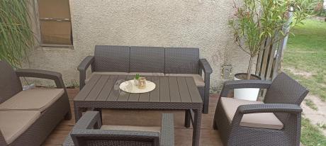 Zestaw ogrodowy Meblobranie CTL7 z podnoszonym stolikiem Brąz