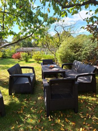 Zestaw ogrodowy Meblobranie CTL7 z podnoszonym stolikiem Brąz