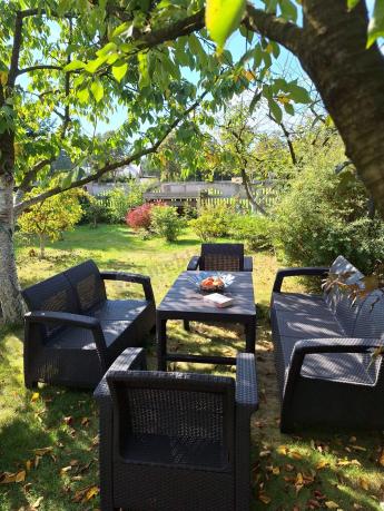 Zestaw ogrodowy Meblobranie CTL7 z podnoszonym stolikiem Brąz