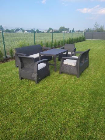 Zestaw ogrodowy Meblobranie CTL7 z podnoszonym stolikiem Brąz