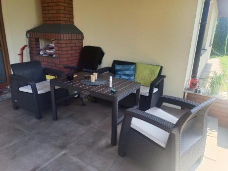 Zestaw ogrodowy Meblobranie CTL7 z podnoszonym stolikiem Brąz