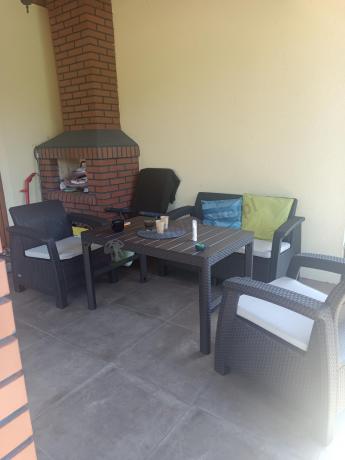 Zestaw ogrodowy Meblobranie CTL7 z podnoszonym stolikiem Brąz