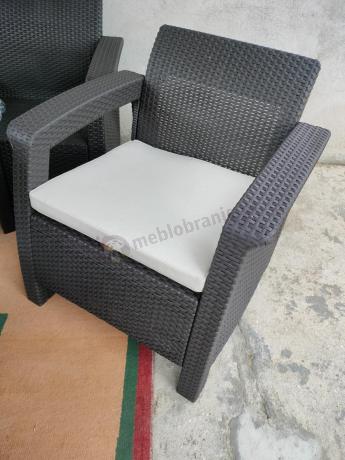 Zestaw ogrodowy Meblobranie CTL7 z podnoszonym stolikiem Brąz