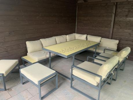 Zestaw ogrodowy modułowy z fotelami i wysokim stołem Panaon Corner XL WB