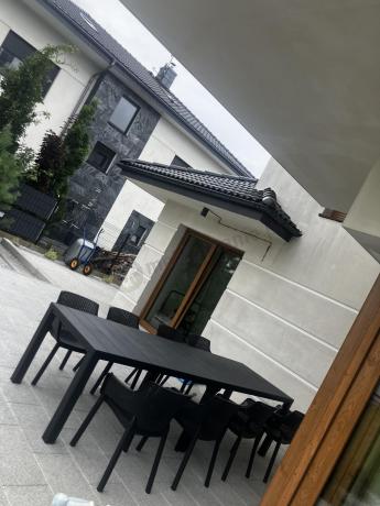 Zestaw ogrodowy na 8 osób z dużym stołem Meblobranie EJD8 grafit