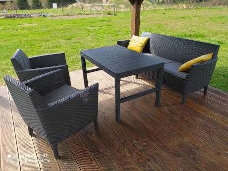 zestaw ogrodowy na nóżkach