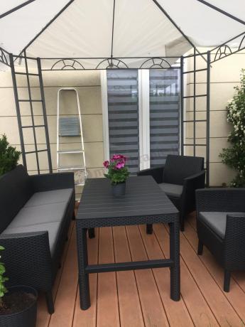 zestaw ogrodowy na nóżkach