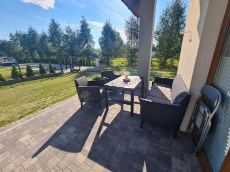 zestaw ogrodowy na nóżkach