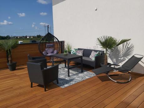 zestaw ogrodowy na nóżkach