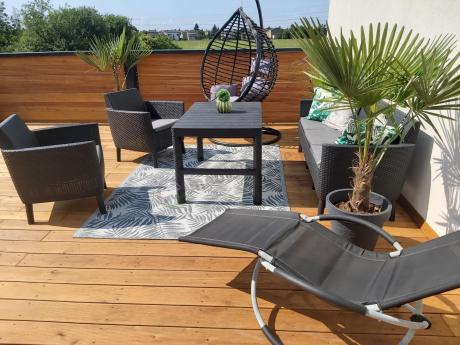 zestaw ogrodowy na nóżkach