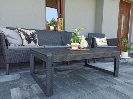 zestaw ogrodowy na nóżkach