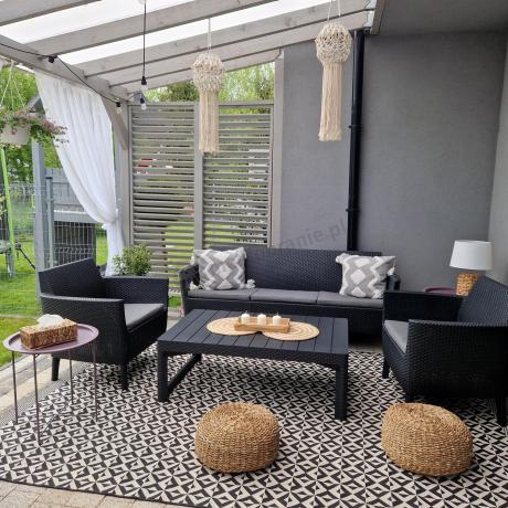 zestaw ogrodowy na nóżkach