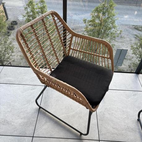 Zestaw ogrodowy rattanowy rope ze stolikiem Torgiano Set brązowy