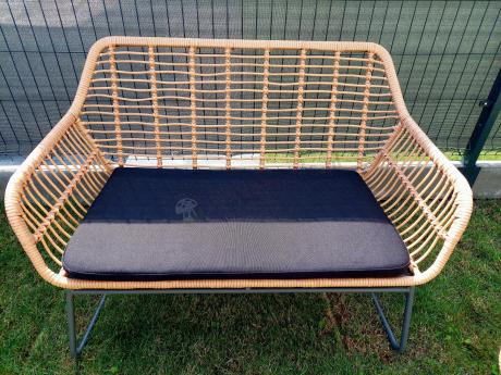 Zestaw ogrodowy rattanowy rope ze stolikiem Torgiano Set brązowy