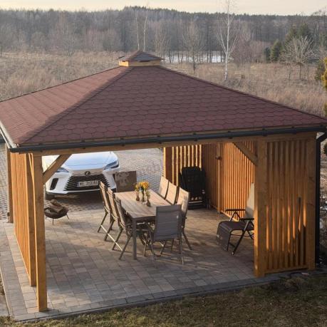 Zestaw ogrodowy stół 180cm i 8 regulowanych krzeseł aluminiowych - Kanbery Wood Taupe 8+1