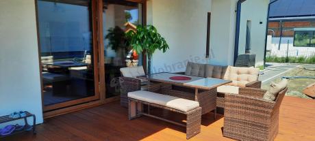 Zestaw ogrodowy technorattanowy z kanapą trzyosobową