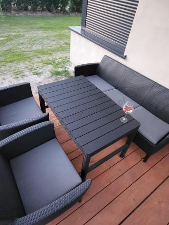 zestaw ogrodowy na nóżkach