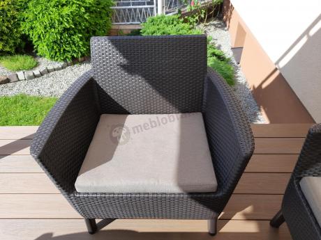 Zestaw ogrodowy z podnoszonym stołem Meblobranie S3L brąz