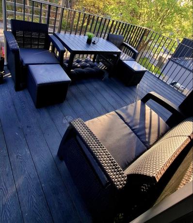 Zestaw ogrodowy z podnoszonym stolikiem Corfu Set Lyon Grafitowy