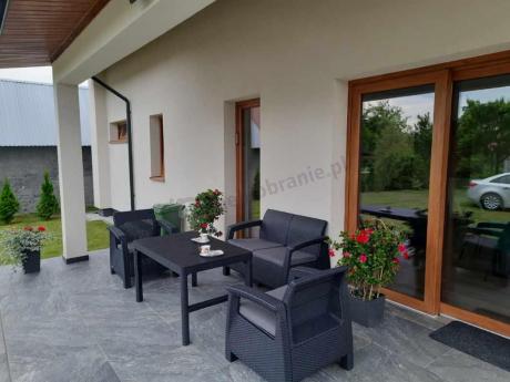 Zestaw ogrodowy z podnoszonym stolikiem Corfu Set Lyon Grafitowy