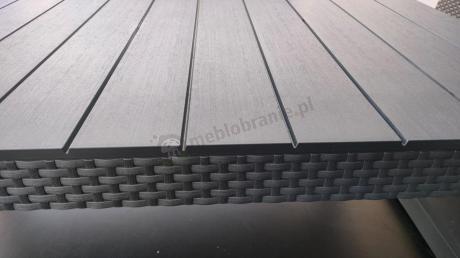 Zestaw ogrodowy z podnoszonym stolikiem Corfu Set Lyon Grafitowy