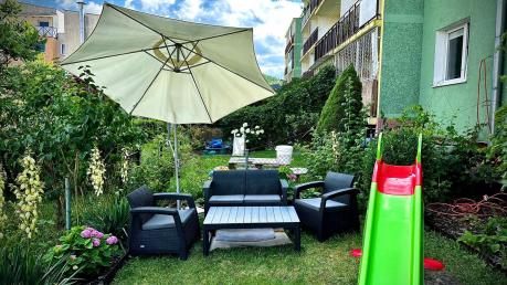 Zestaw ogrodowy z podnoszonym stolikiem Corfu Set Lyon Grafitowy