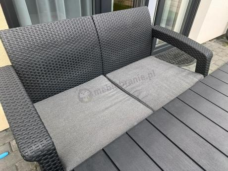 Zestaw ogrodowy z podnoszonym stolikiem Corfu Set Lyon Grafitowy