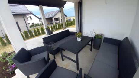 Zestaw ogrodowy z podnoszonym stolikiem