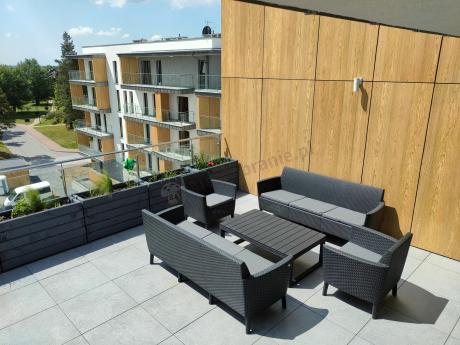 Zestaw ogrodowy z podnoszonym stolikiem