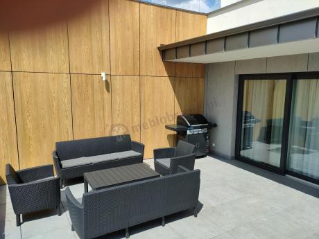 Zestaw ogrodowy z podnoszonym stolikiem