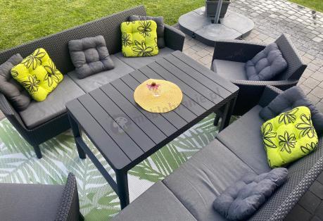 Zestaw ogrodowy z podnoszonym stolikiem