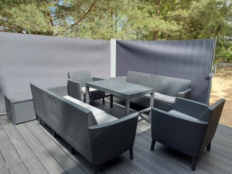 Zestaw ogrodowy z podnoszonym stolikiem