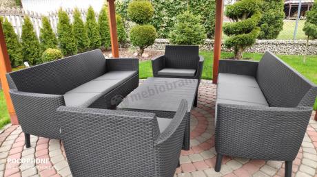 Zestaw ogrodowy z podnoszonym stolikiem