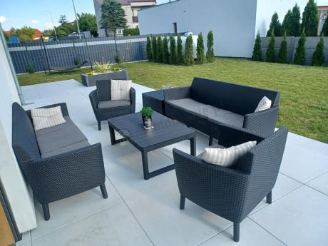 Zestaw ogrodowy z podnoszonym stolikiem