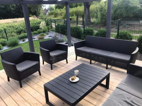 Zestaw ogrodowy z podnoszonym stolikiem