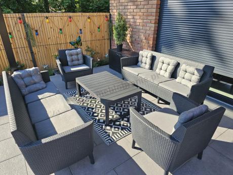 Zestaw ogrodowy z podnoszonym stolikiem