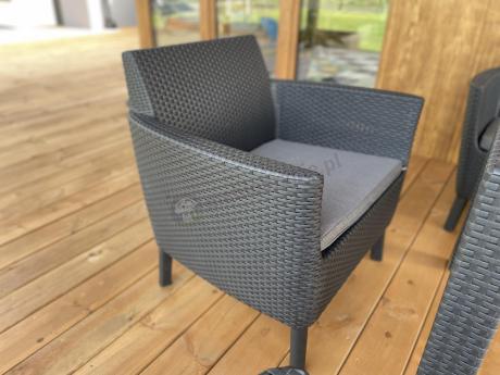 Zestaw ogrodowy z wysokim stołem Meblobranie SFM grafit