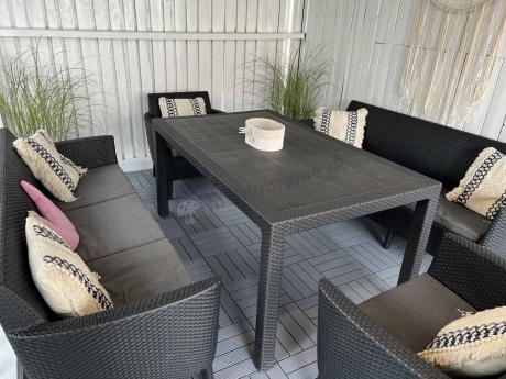 Zestaw ogrodowy z wysokim stołem Meblobranie SFM grafit