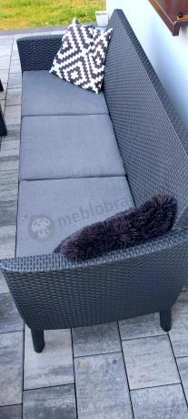 Zestaw ogrodowy z wysokim stołem Meblobranie SFM grafit