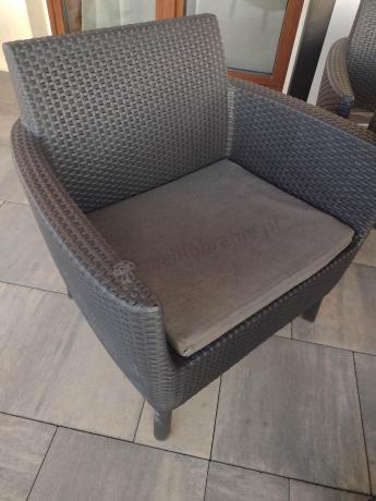 Zestaw ogrodowy z wysokim stołem Meblobranie SFM grafit