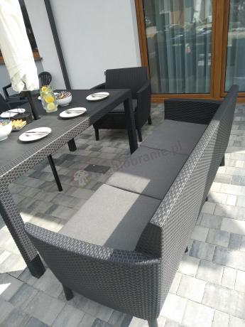 Zestaw ogrodowy z wysokim stołem Meblobranie SFM grafit